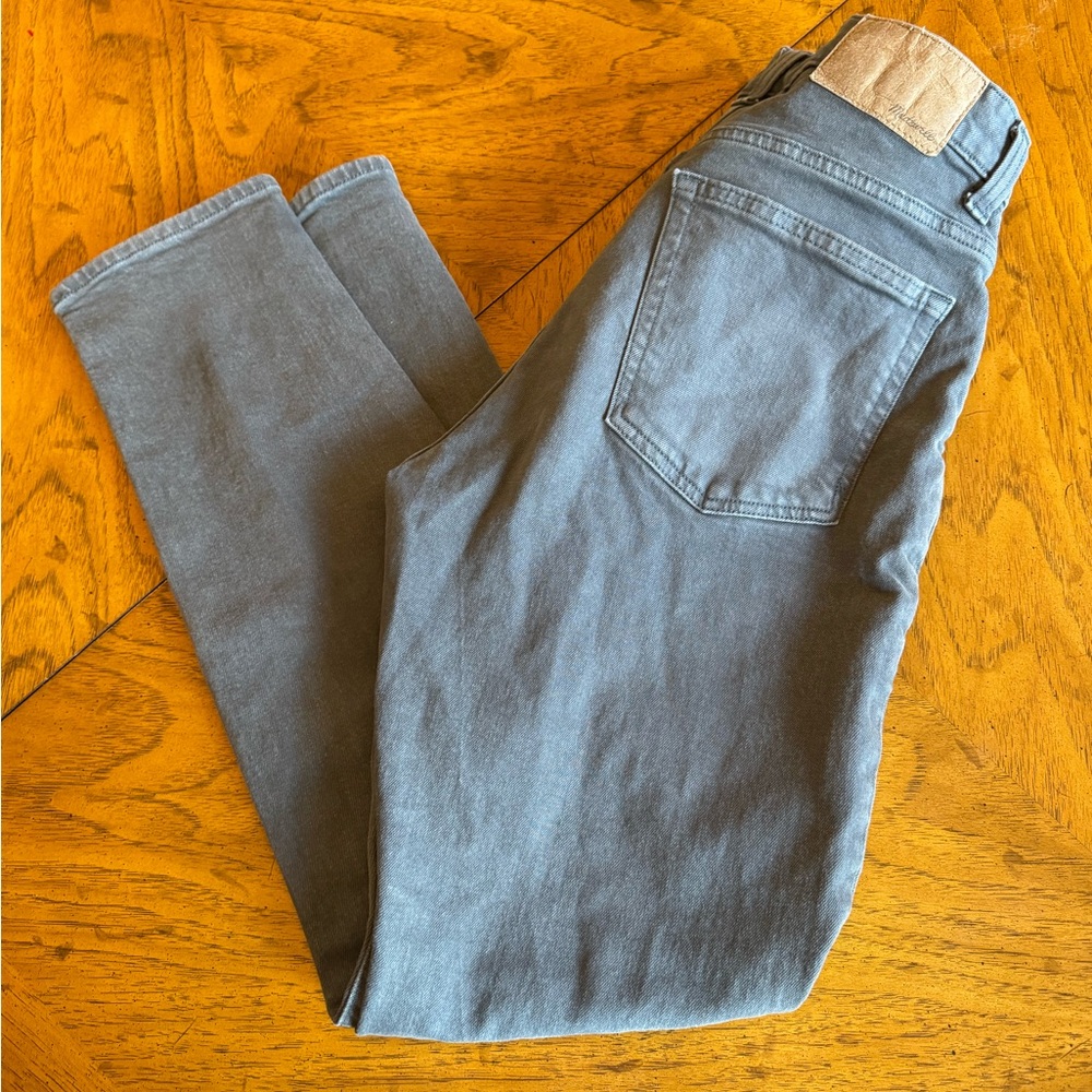 Madewell Charcoal Athletic Slim Denim Pants